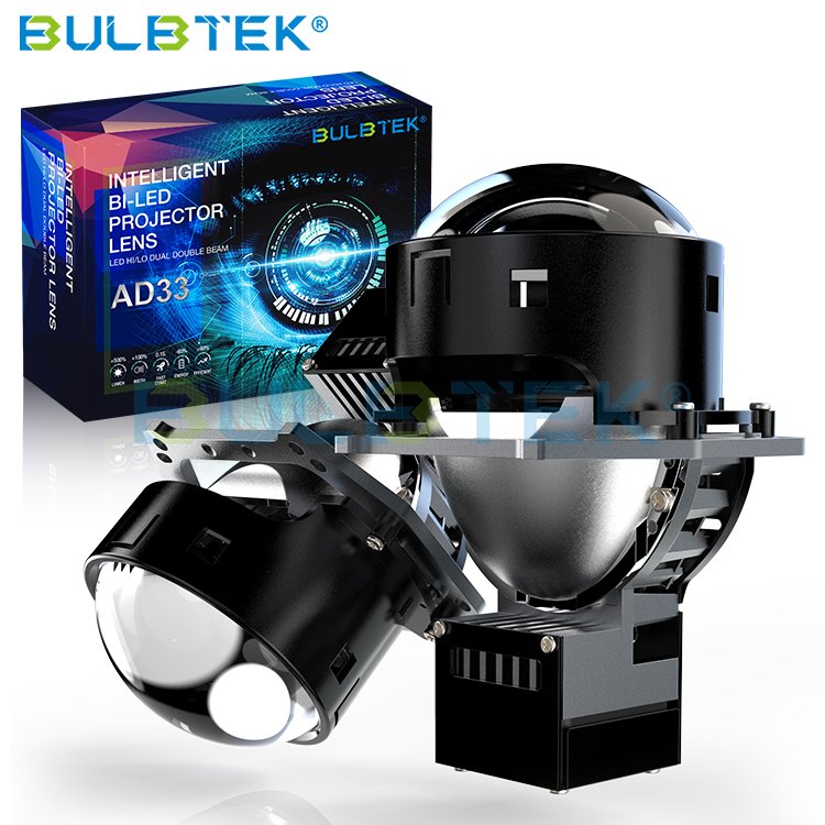 China BULBTEK AD33 3.0 inch 250W 12V LED Car Lamp Bi LED Projector